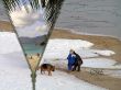 Concept - travel from winter at summer
