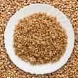 plate with buckwheat