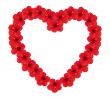 Heart from flowers