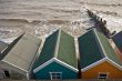 Beach huts out of season