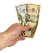 United States (US) dollars in hand