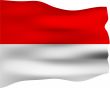 3D Flag of Indonesia
