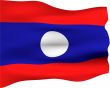 3D Flag of Laos