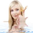 butterfly blonde in water