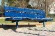 Blue Park Bench