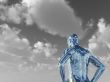 chrome man figure
