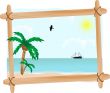 Seascape in frame