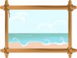 Seascape in frame
