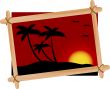 Sunset on the beach