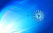 Abstraction blue background with compass