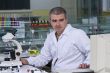 Researcher at his workplace