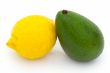 yellow lemon and green avocado