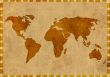 Grunge background - ancient map of the world