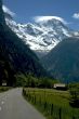 Swiss Alps and the road