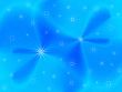 Abstract with snowflakes