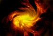 Abstraction fiery background