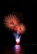 ice cream on cone fireworks