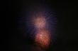 silky blue and fiery orange fireworks