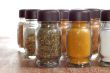 variety of spices in bottles