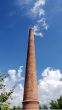 old factory brick funnel