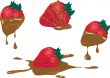 Strawberries dipped in chocolate