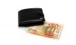 Isolated leather purse