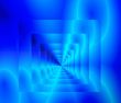 Blue neon infinity