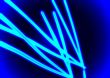 Blue neon abstract