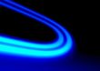 Blue neon abstract