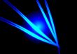Blue neon abstract