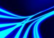 Blue neon abstract