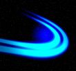 Blue neon abstract