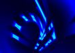 Blue neon abstract