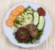 beefsteak with a potato
