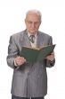 Senior man reading