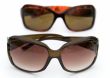Sun glasses on a white