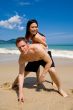 young couple at the beach