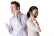 talking over the phone