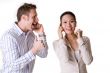 talking over the phone