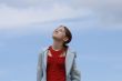 Young girl and sky
