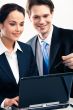 Two business people