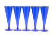 Blue goblet on white