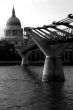 St Pauls Cathedral and Millennium Bridge