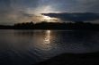 Sunset at summer lake