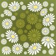 green floral background