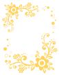 yellow floral border