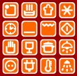 red household icons