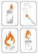 ornate fire symbols