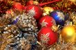 Christmas balls and cones