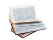 The opened book atop of other book